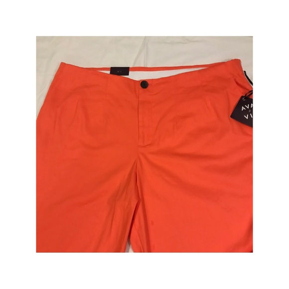 Ava & Viv Soft and Silky Capri Khaki Pants - Picture 5 of 6